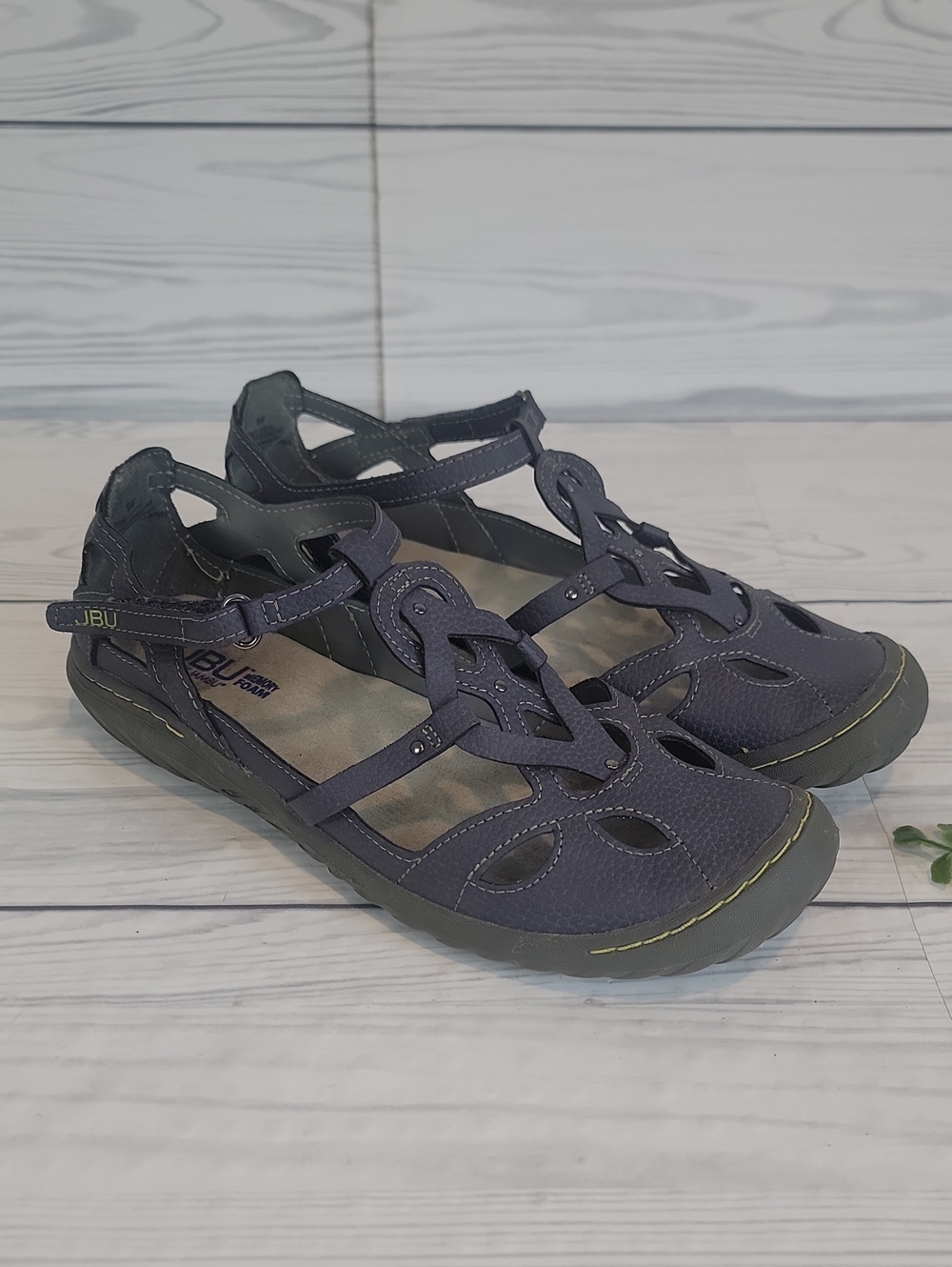 JBU Stoney Women's Dark Blue Grey Strappy Casual Sandals Size 9M